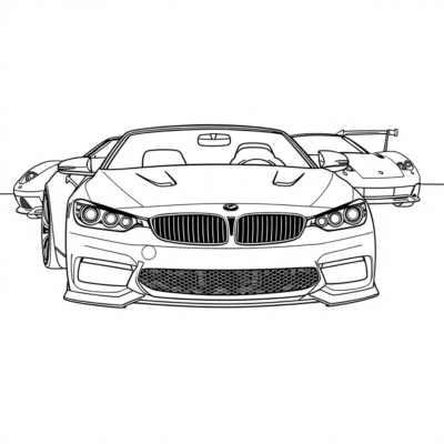 Kolorowanka Samochody Sportowe