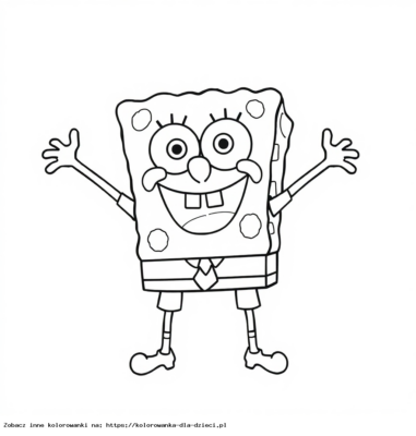 Kolorowanka Spongebob Kanciastoporty