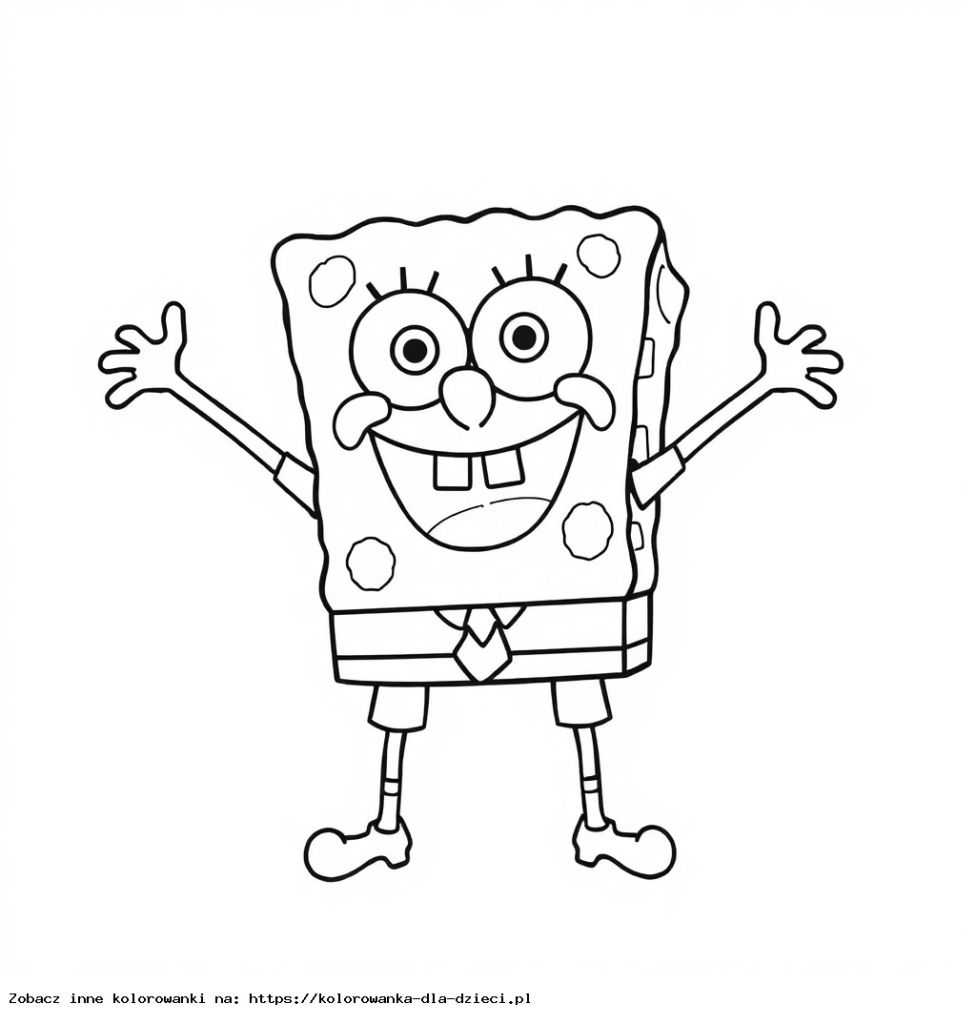 Kolorowanka Spongebob Kanciastoporty