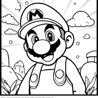 Kolorowanka Super Mario
