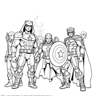 Kolorowanka Avengers