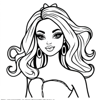 Kolorowanka Barbie do Kolorowania
