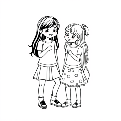 Kolorowanki Best Friends Forever