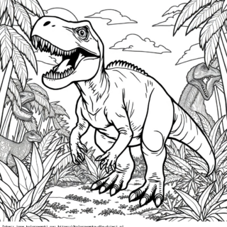 Kolorowanki Dinozaury z Jurassic World