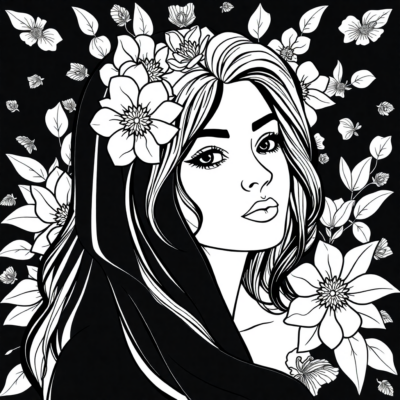 Kolorowanki dla dorosłych Dziewczyn