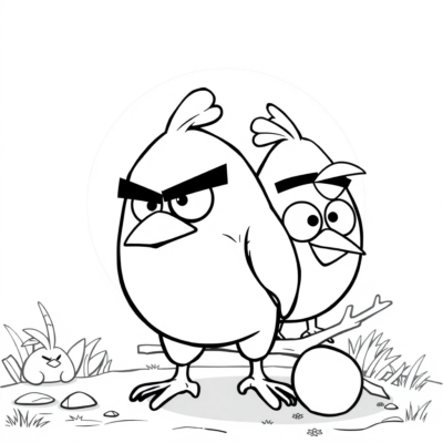 Kolorowanka: kolorowanki dla dzieci angry birds