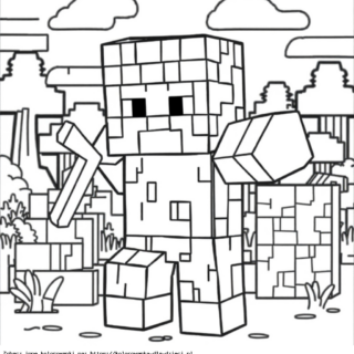Kolorowanka: kolorowanki dla dzieci do druku minecraft