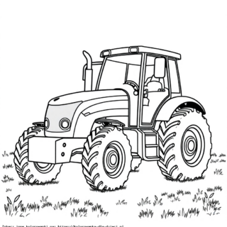 Kolorowanka Traktor Rolniczy do Pokolorowania