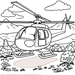 Kolorowanka Helikopter