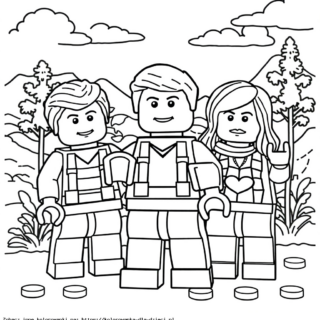 Kolorowanka Figurki Lego