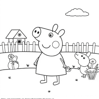 Kolorowanka: kolorowanki dla dzieci świnka peppa