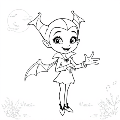 Kolorowanka: kolorowanki dla dzieci vampirina