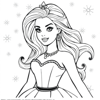 Kolorowanki do druku Barbie