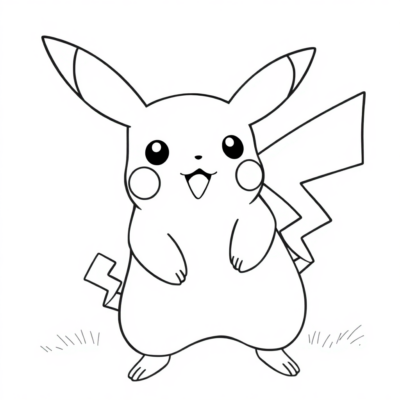 Kolorowanki do druku Pikachu