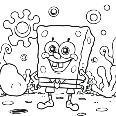 Kolorowanki do druku SpongeBob