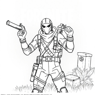 Kolorowanka Wojownik Fortnite