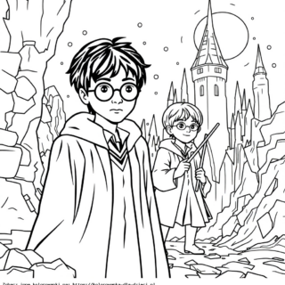 Kolorowanka Harry Potter I Ron