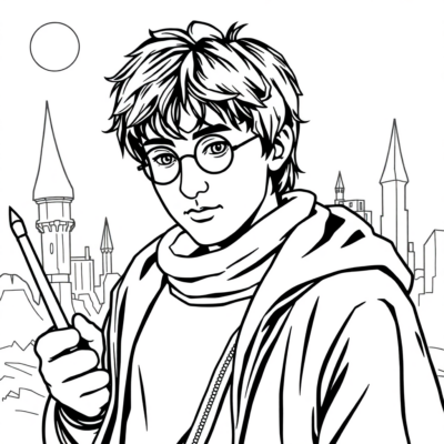 Kolorowanka: kolorowanki harry potter