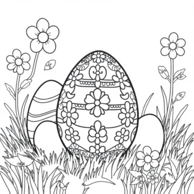 Kolorowanki Jajko Wielkanocne
