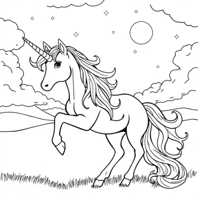 Kolorowanka: kolorowanki jednorożca do druku