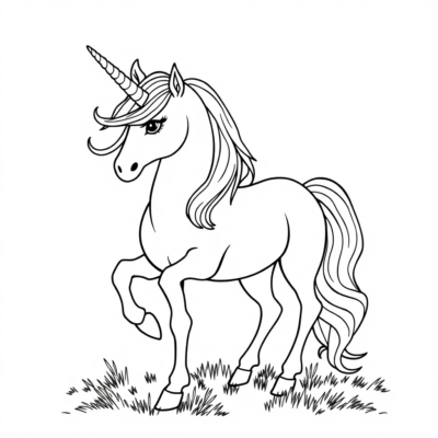 Kolorowanka: kolorowanki jednorożec do druku