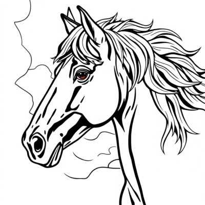 kolorowanki konia
