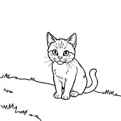 Kolorowanka: kolorowanki kota