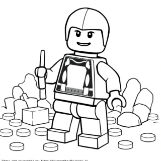 Kolorowanka Ludzik Lego