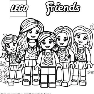 Kolorowanki Lego Friends