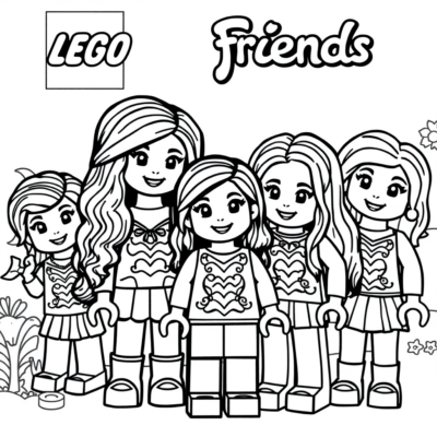 Kolorowanki Lego Friends