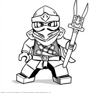 Kolorowanki Lego Ninjago Złoty Ninja