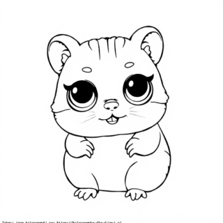 Kolorowanki LOL Surprise Pets Chomik
