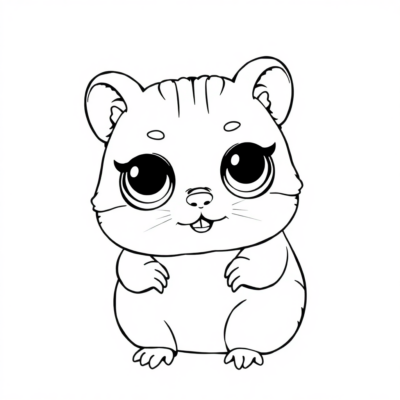 Kolorowanki LOL Surprise Pets Chomik