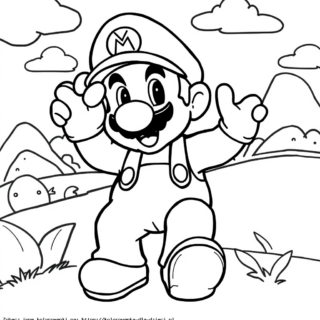 Kolorowanka: kolorowanki mario