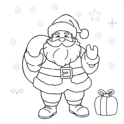 Kolorowanki Mikołaj do druku