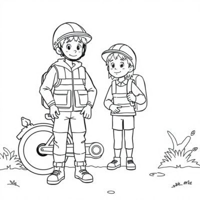 Kolorowanka: kolorowanki o bezpieczeństwie dla dzieci