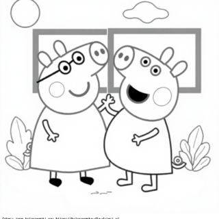 Kolorowanka Świnka Peppa do Druku