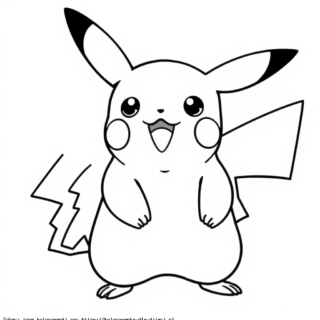 Kolorowanki Pokemon Pikachu