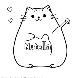 Kolorowanki Pusheen Nutella