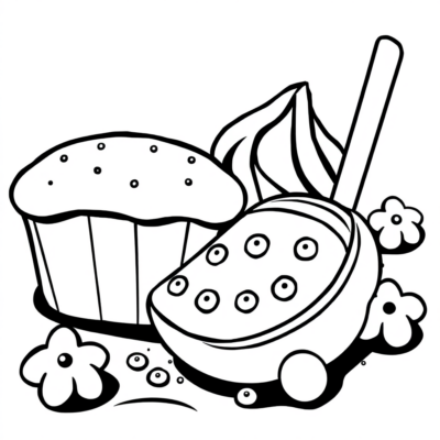 Kolorowanki Słodycze