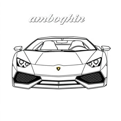 Lamborghini kolorowanka