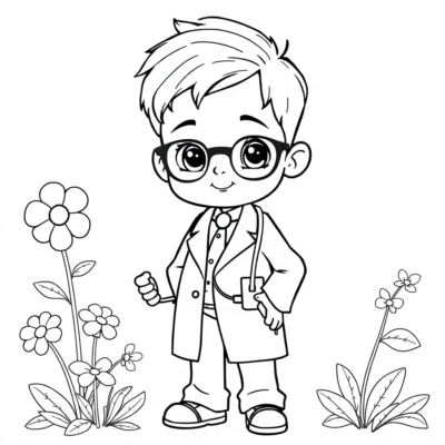 Kolorowanka: lekarz kolorowanka dla dzieci