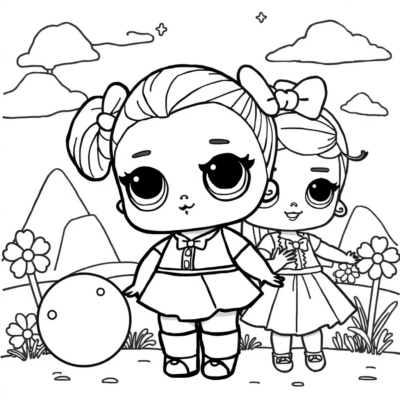 Kolorowanka: lol surprise kolorowanka