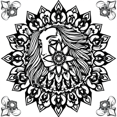 Kolorowanka: mandale kolorowanka