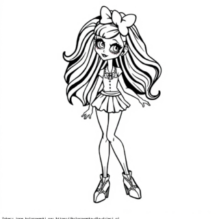 Kolorowanka Postać Monster High