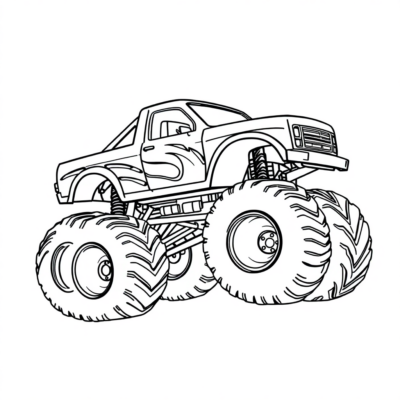 Monster Truck Kolorowanka