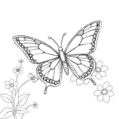 Motyl Kolorowanka