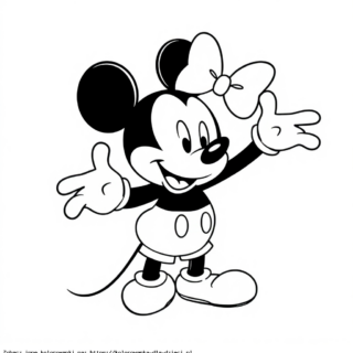 Kolorowanka Myszka Minnie