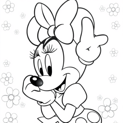 Myszka Minnie Kolorowanki