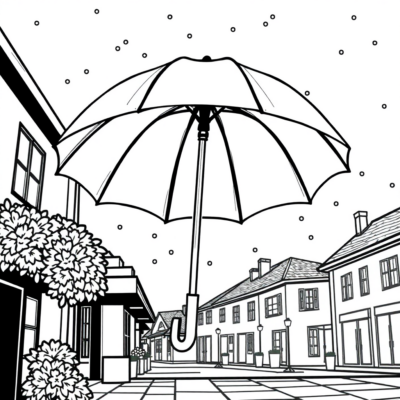 Parasol kolorowanka